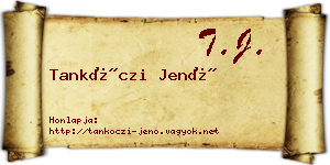 Tankóczi Jenő névjegykártya